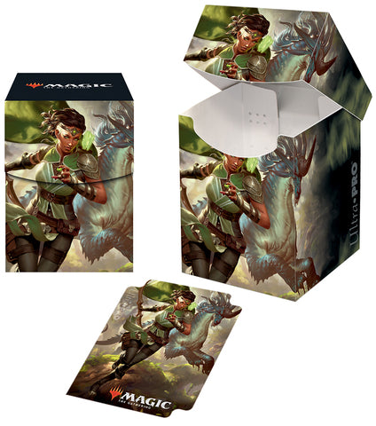 Ultra Pro - Ikoria: Lair of Behemoths PRO 100+ Deck Box - Vivien, Monster's Advocate