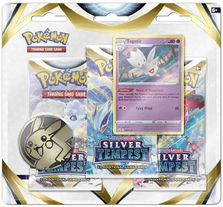 Pokémon TCG: Sword & Shield - Silver Tempest - 3 Pack Promo Blisters