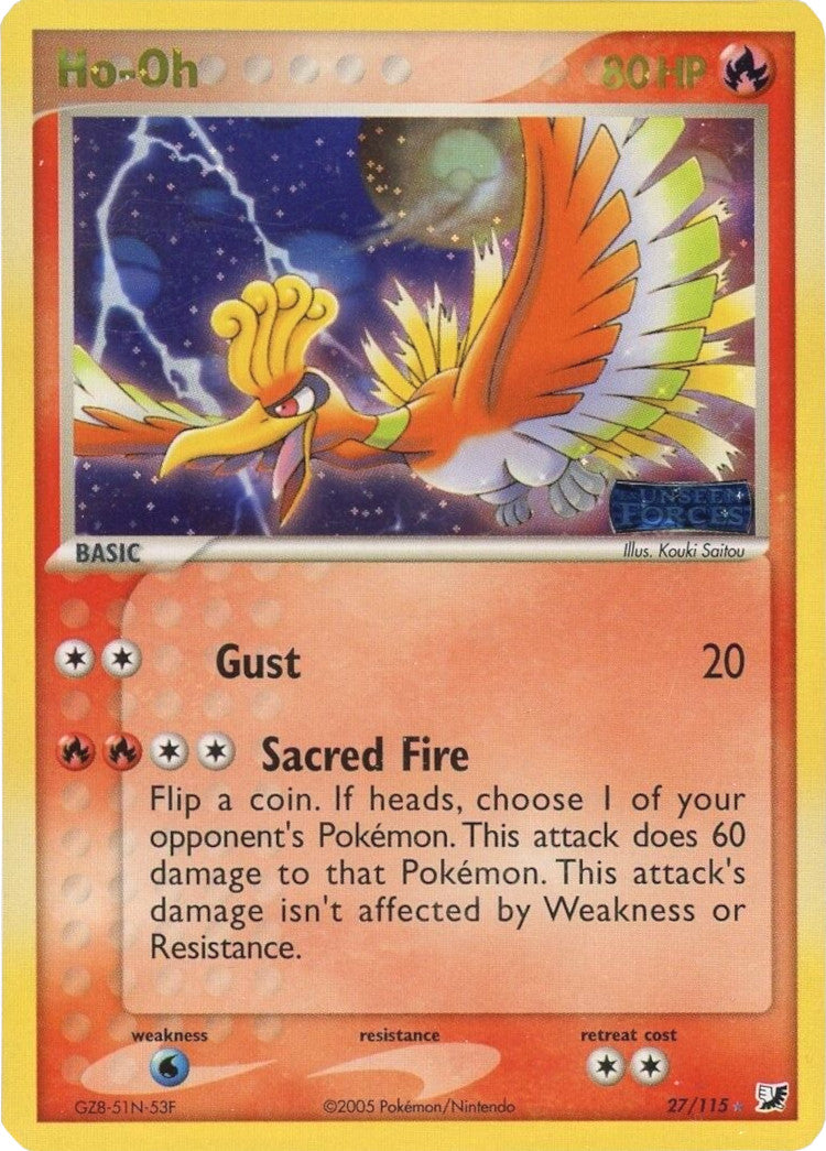 Ho-Oh (27/115) (Stamped) [EX: Unseen Forces]