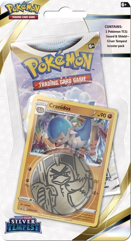 Pokémon TCG: Sword & Shield - Silver Tempest - 1 Pack Promo Blisters