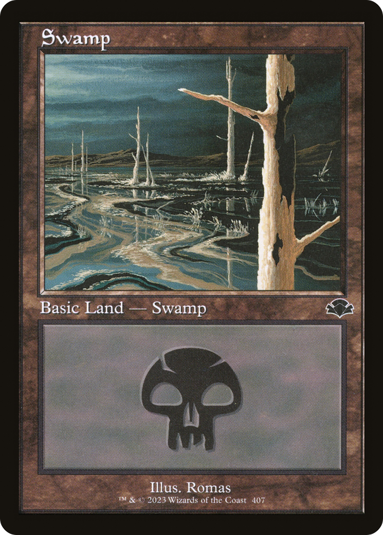 Swamp (407) (Retro) [Dominaria Remastered]