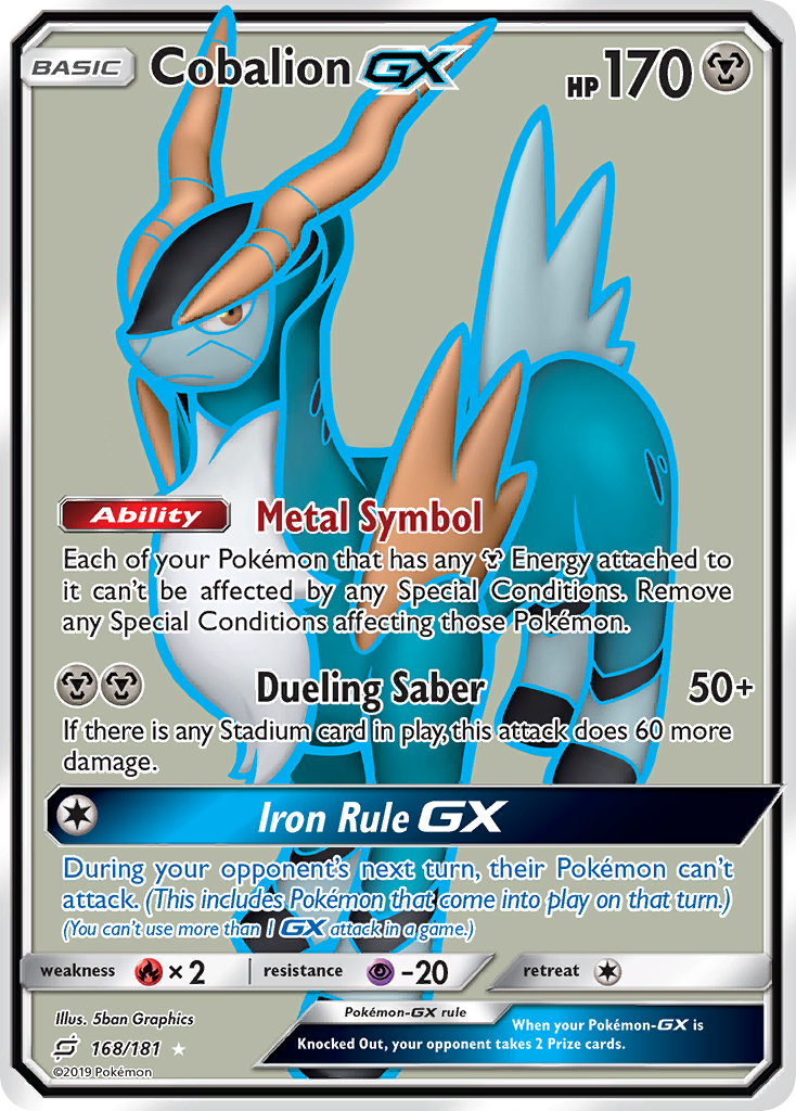 Cobalion GX (168/181) [Sun & Moon: Team Up]