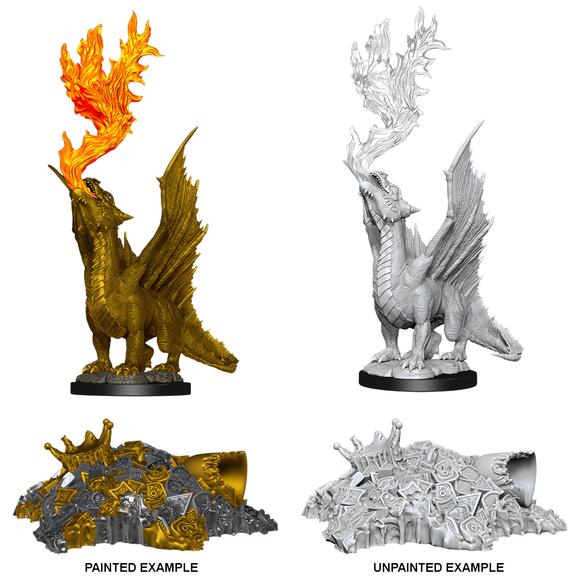 Gold Dragon Wyrmling & Small Treasure Pile