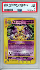 PSA 9 2002 Pokemon Expedition Alakazam Reverse Holo