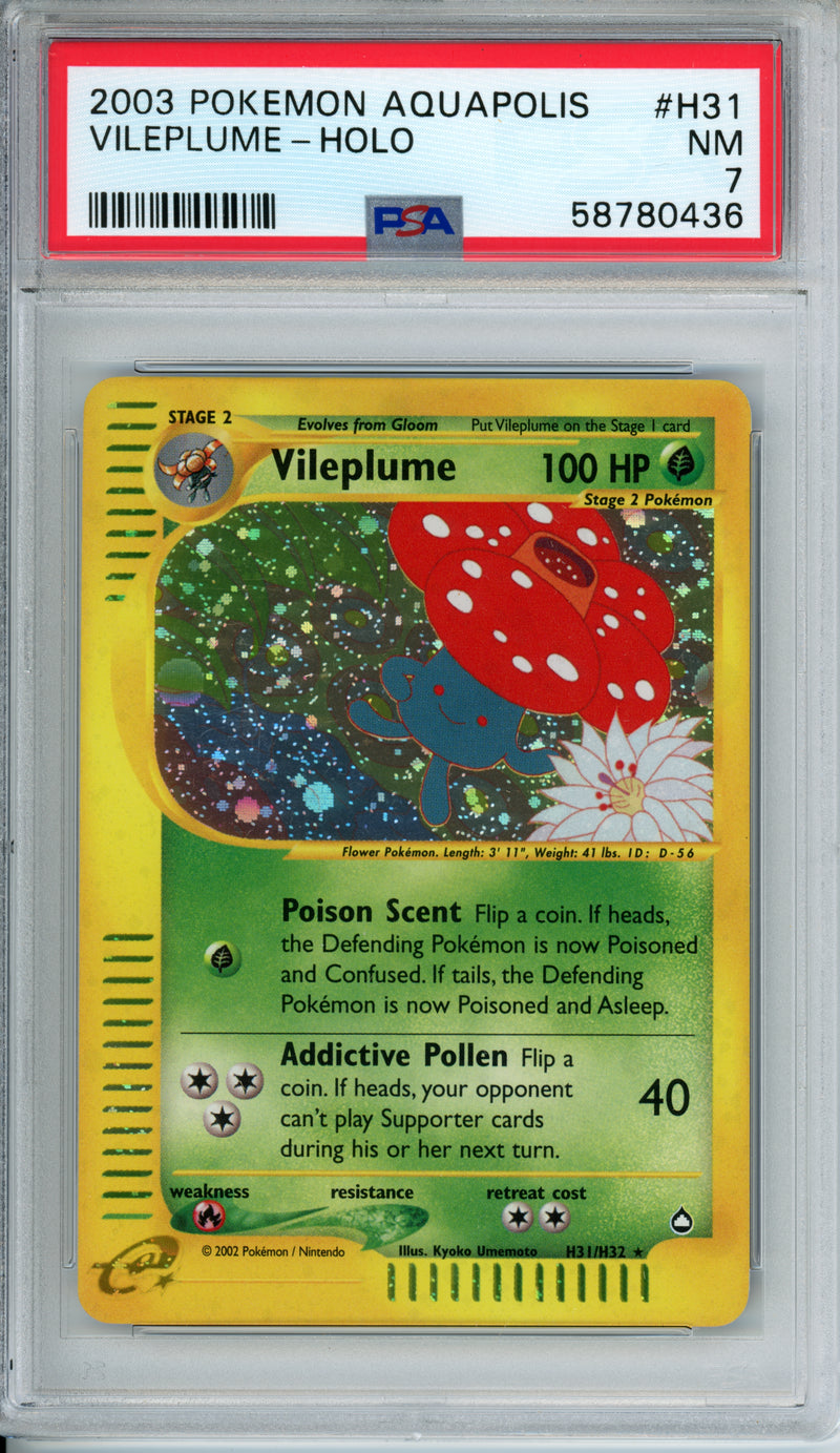 PSA 7 2003 AQUAPOLIS VILEPLUME - HOLO