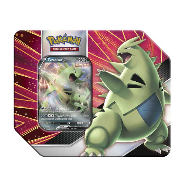 Tyranitar V Strikers Tin