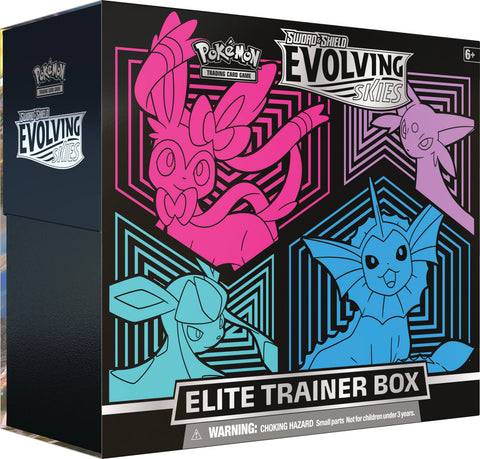 Pokémon TCG: Sword & Shield - Evolving Skies Elite Trainer Box (Sylveon/Glaceon/Espeon/Vaporeon)