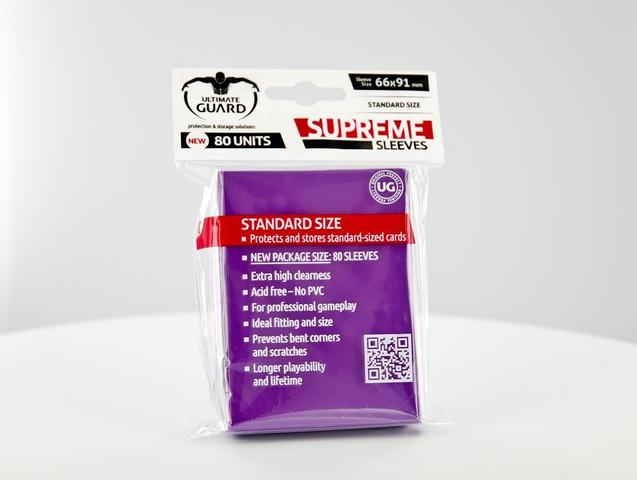 Ultimate Guard - SUPREME SLEEVES - Standard size -  purple