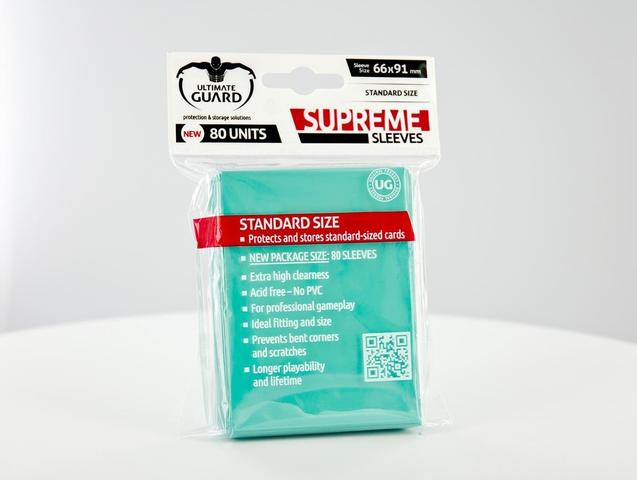 Ultimate Guard - SUPREME SLEEVES - Standard size -  turquoise