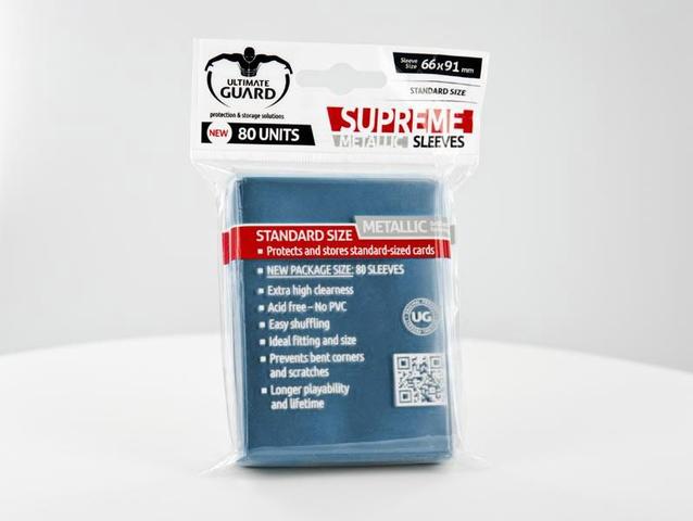 Ultimate Guard - SUPREME SLEEVES - Standard size -  metallic blue
