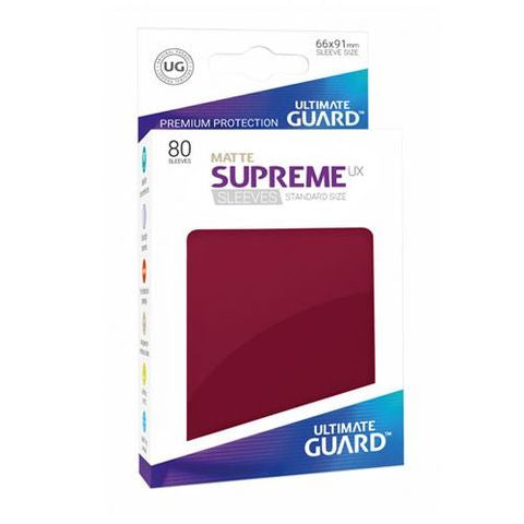 Ultimate Guard - Supreme UX Sleeves Standard Size - Matte - Burgundy (80)