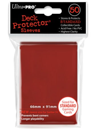 Ultra Pro Standard Sleeves - Red (50 ct.)