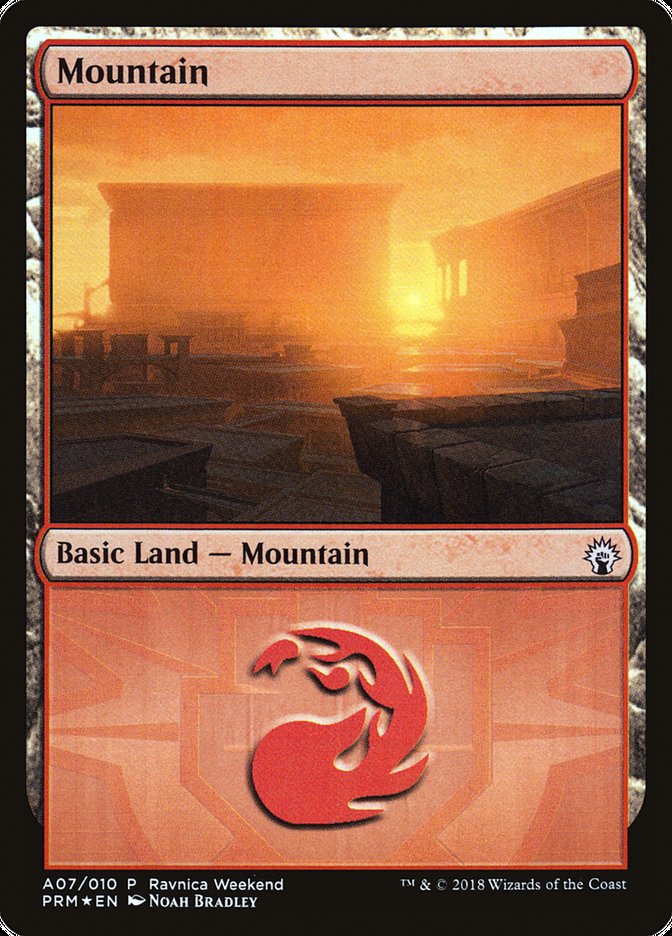 Mountain (A07) [Ravnica Allegiance Ravnica Weekend]