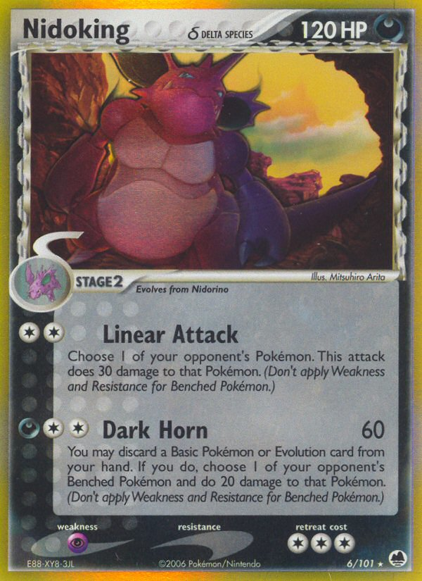 Nidoking (6/101) (Delta Species) [EX: Dragon Frontiers]