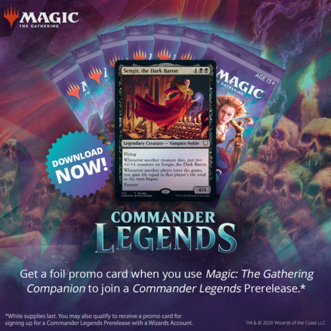 Commander Legends At-Home Prerelease - Ships November 13th