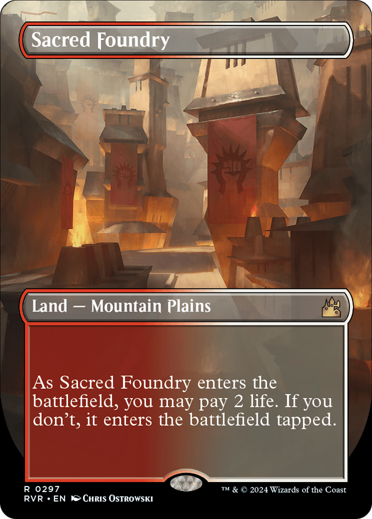 Sacred Foundry (Borderless) [Ravnica Remastered]