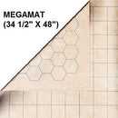 Battlemat Megamat 1" Hex & Square Reversible 34.5" x 48" (CHX97246)