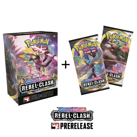 Pokemon Rebel Clash Prerelease Kit + 2 Prize Boosters