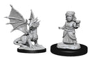 Silver Dragon Wyrmling & Halfling Dragon Friend