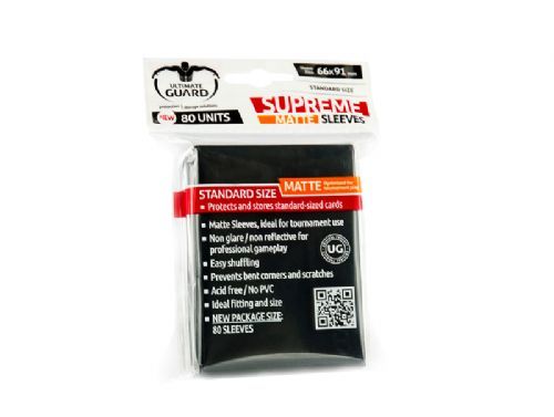 Ultimate Guard - SUPREME SLEEVES MATTE - Standard size - Black